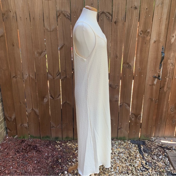 Boohoo Womens Trapeze Textured Midaxi Smock Dress | US 10 , UK 14 | Stone NEW!! - Picture 7 of 15